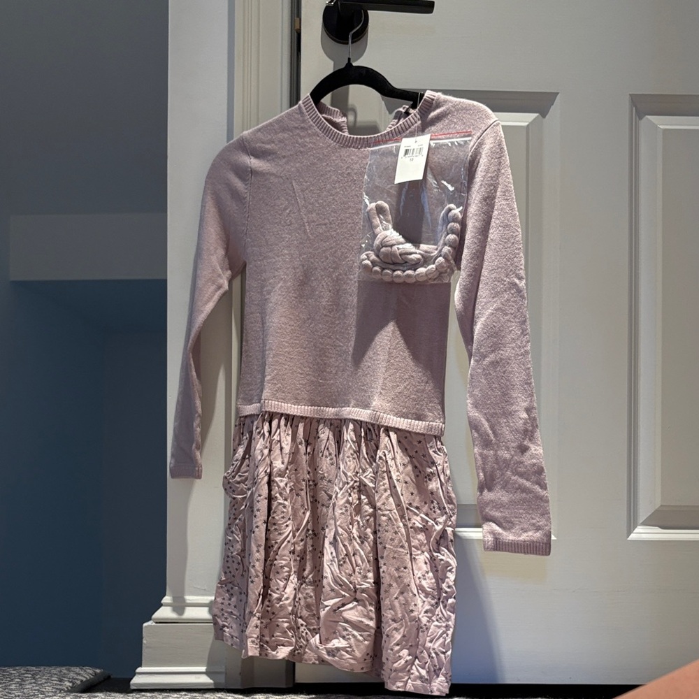 Imoga Girls Sweater Dress Purple